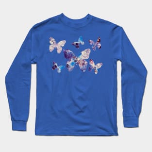 Purple Butterflies Long Sleeve T-Shirt